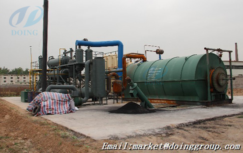 DOING tyre to oil pyrolysis plant