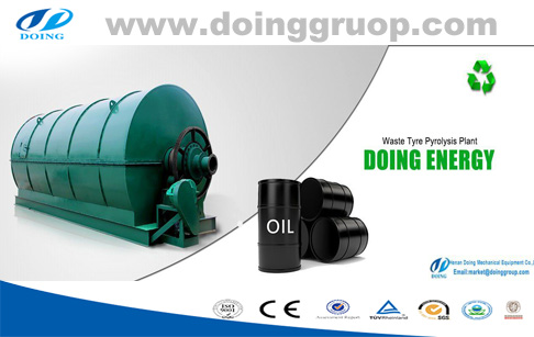 Waste tyre to oil plant