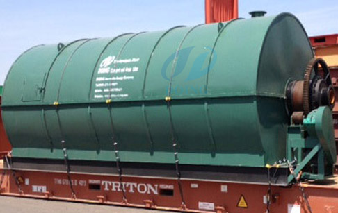 Waste tyre pyrolysis to oil plant