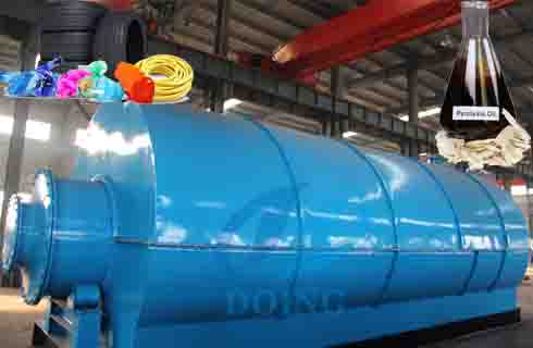 Plastic waste recycling process pyrolysis plant