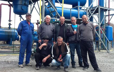 Georgia customer buy waste tyre recycling pyrolysis plant from Doing company