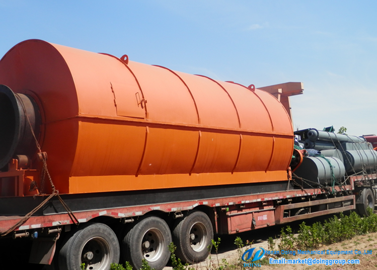 waste tire to oil machine