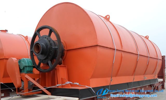 recycling tire into oil plant