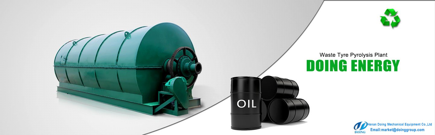 Waste tyre oil plant