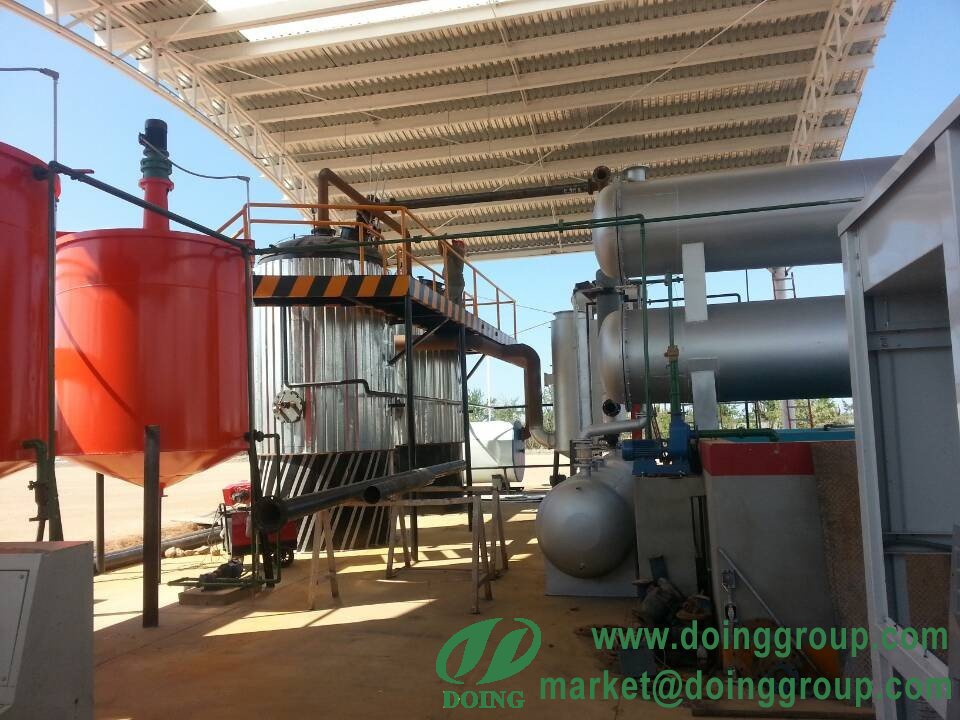Waste oil refining machine