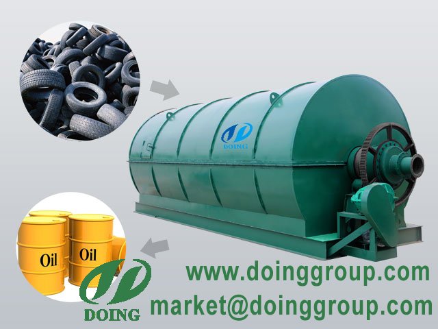 Tyre oil pyrolysis plant