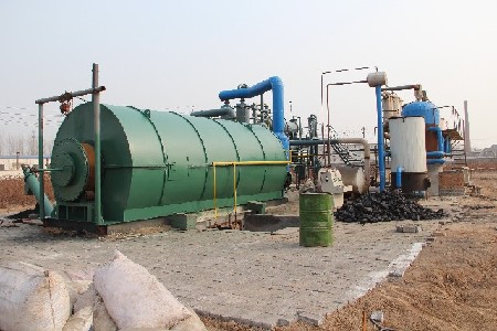 Waste plstic to oil plant