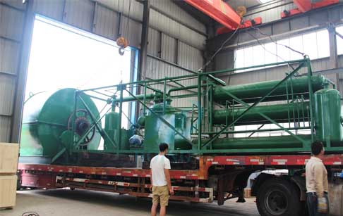 tyre/plastic oil pyrolysis plant