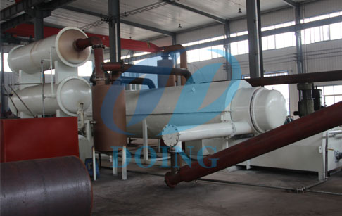 continuous waste tyre/plastic pyrolysis machine