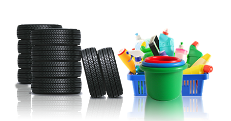 waste tyre and waste plastic